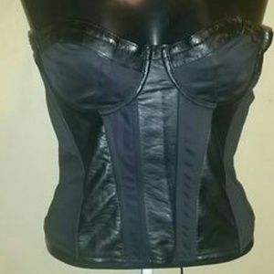 H&M Faux Leather Corset